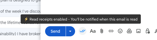 Add read receipts to track email opens